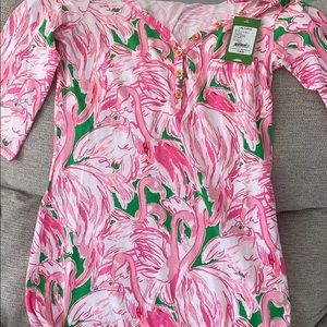 Lilly pulitzer flamingo dress size small